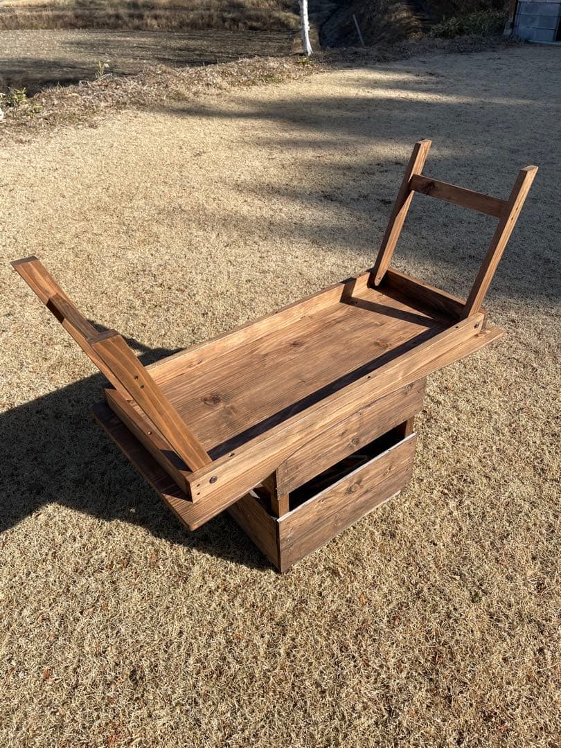 アウトドアテーブル(大) ハンドメイド　アンティーク　オシャレ　ファミキャン