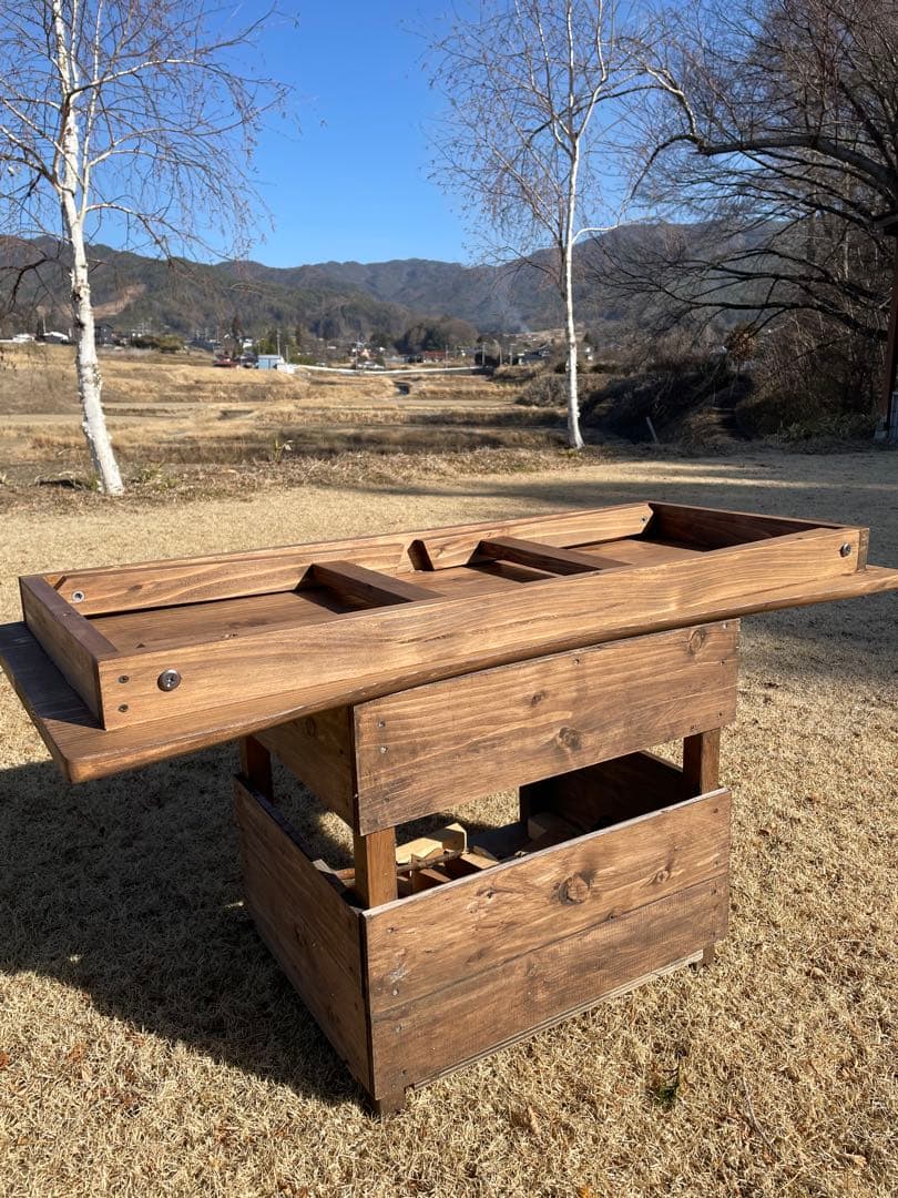 アウトドアテーブル(大) ハンドメイド　アンティーク　オシャレ　ファミキャン