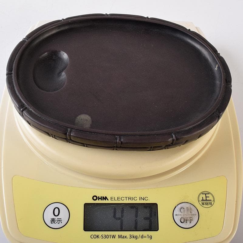 中国　書道具　端渓硯　時代箱付　M　R8260