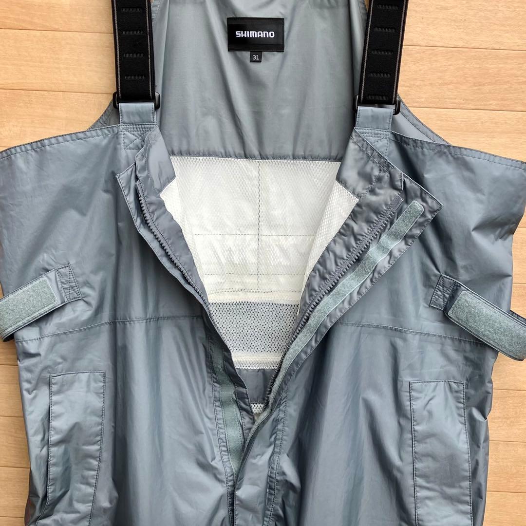 3L シマノ ドライシールド-XT マリンサロペット フィッシングパンツ