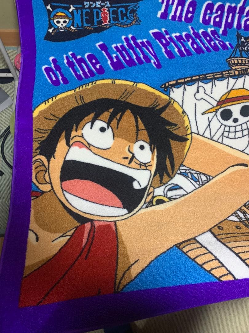 ONE PIECE ルフィ ミニラグ 110×130 カーペット　アニメグッズ