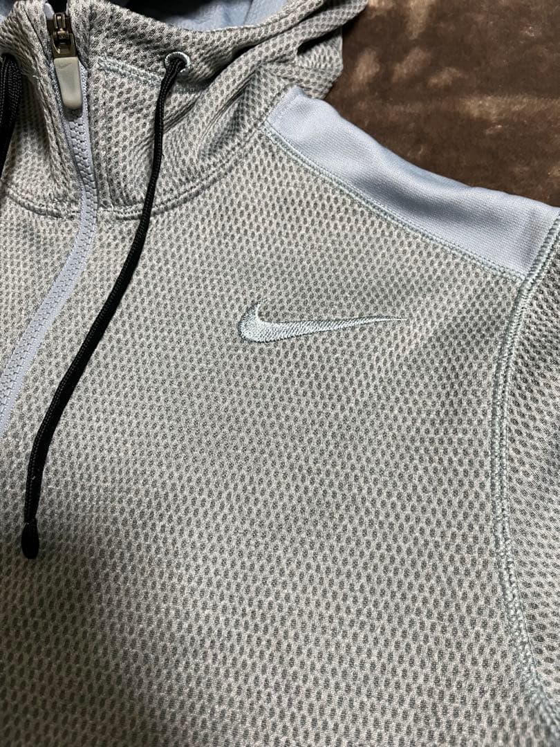 NIKE THERMA FIT ナイキ　セットアップ　グレー　水色　L