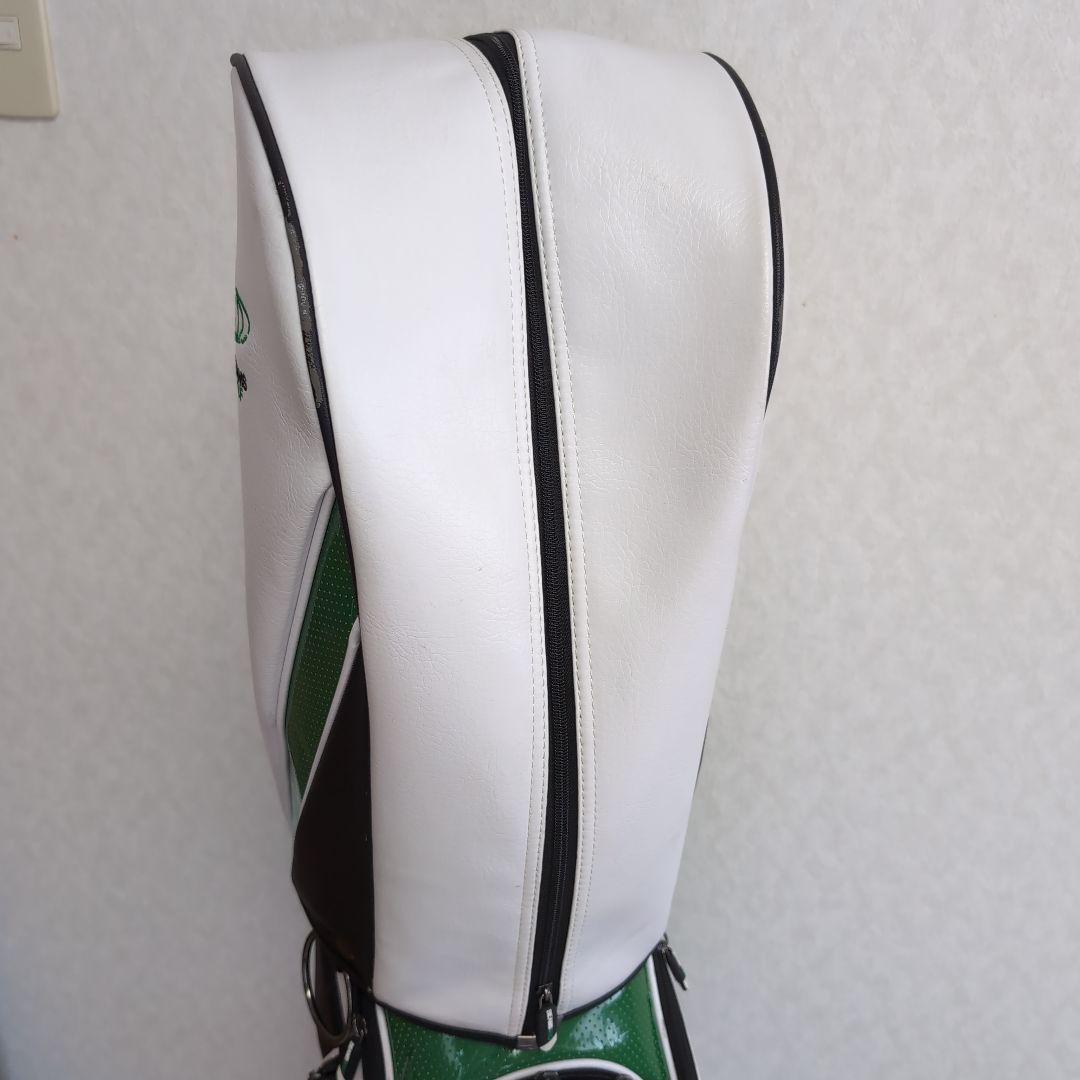 BEAMS GOLF キャディバッグ ホワイト/グリーン