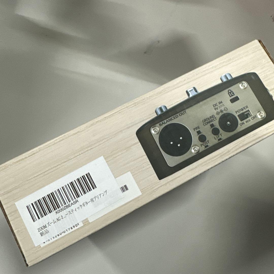 ZOOM ズーム AC-2 アコースティックギター用プリアンプ ピエゾ 新品