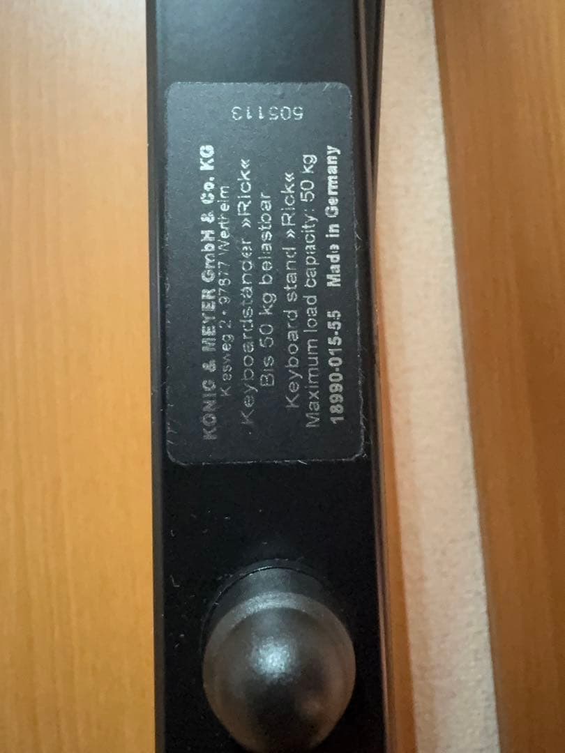 K&M 18990 キーボードスタンドX型　ダブルタイプ　黒