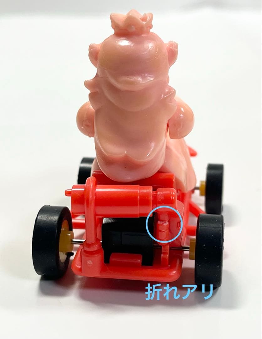 マリオカート　フィギュア　塩ビ　プルバック　マリオ　レトロ