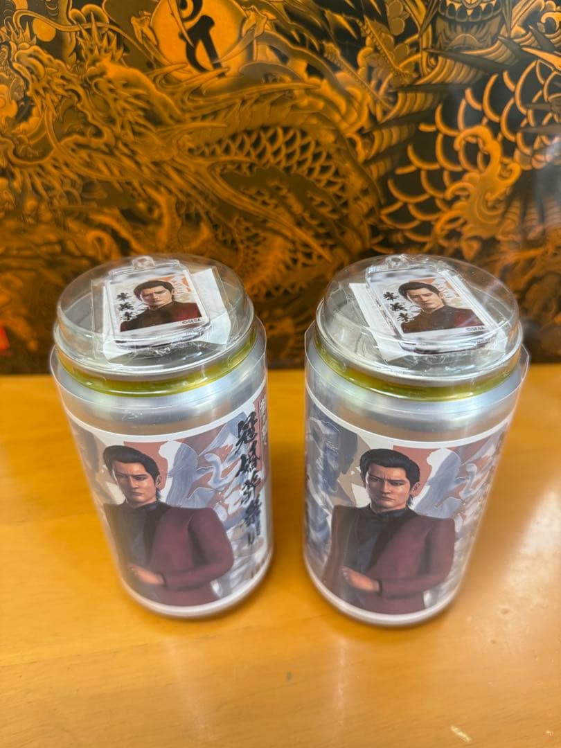 龍が如く　峯義孝　コラボ缶　当たりアクリルチャーム　冠婚葬祭展