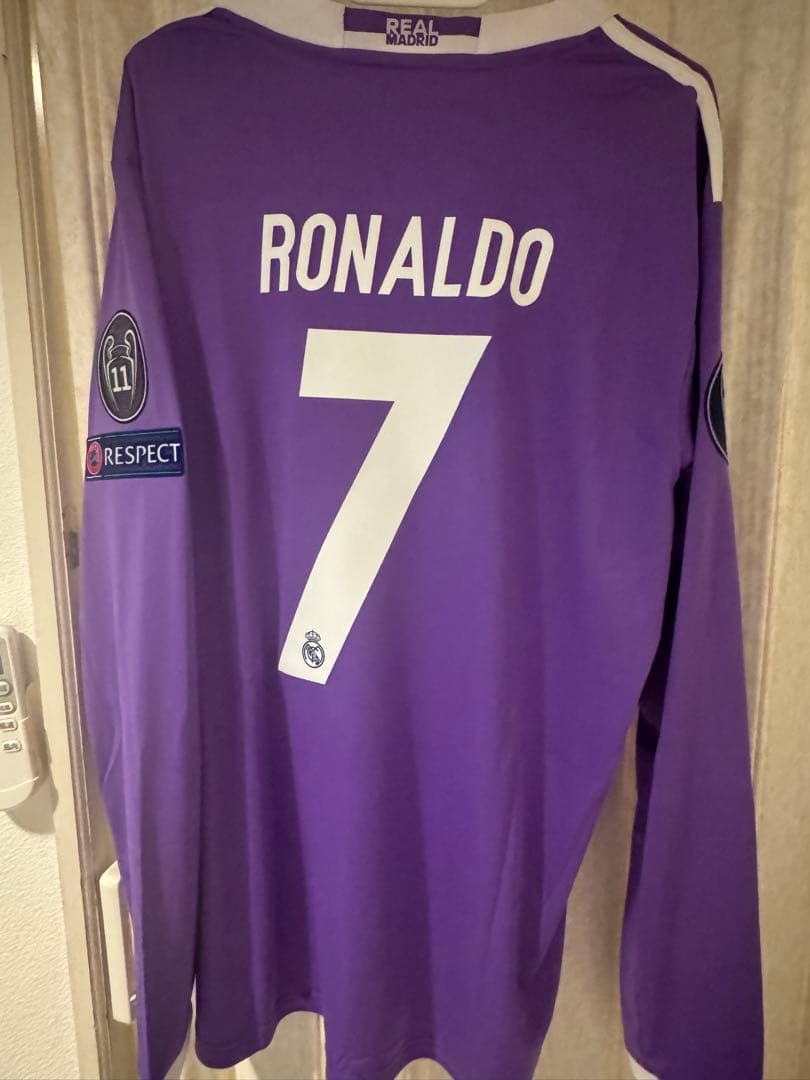レアル・マドリード 16/17UCL決勝 カーディフロナウド7長袖 ユニフォーム