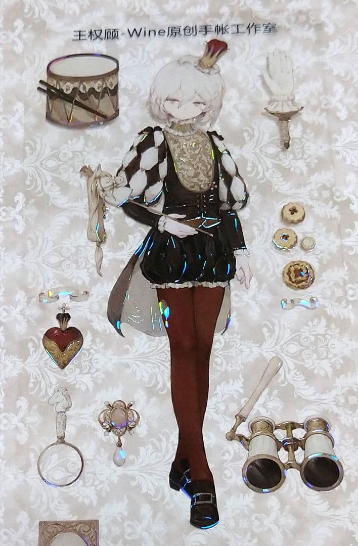 ✩再販✩J1116＃王权顾(贝壳光)wines切り売り海外人物マステ男の子