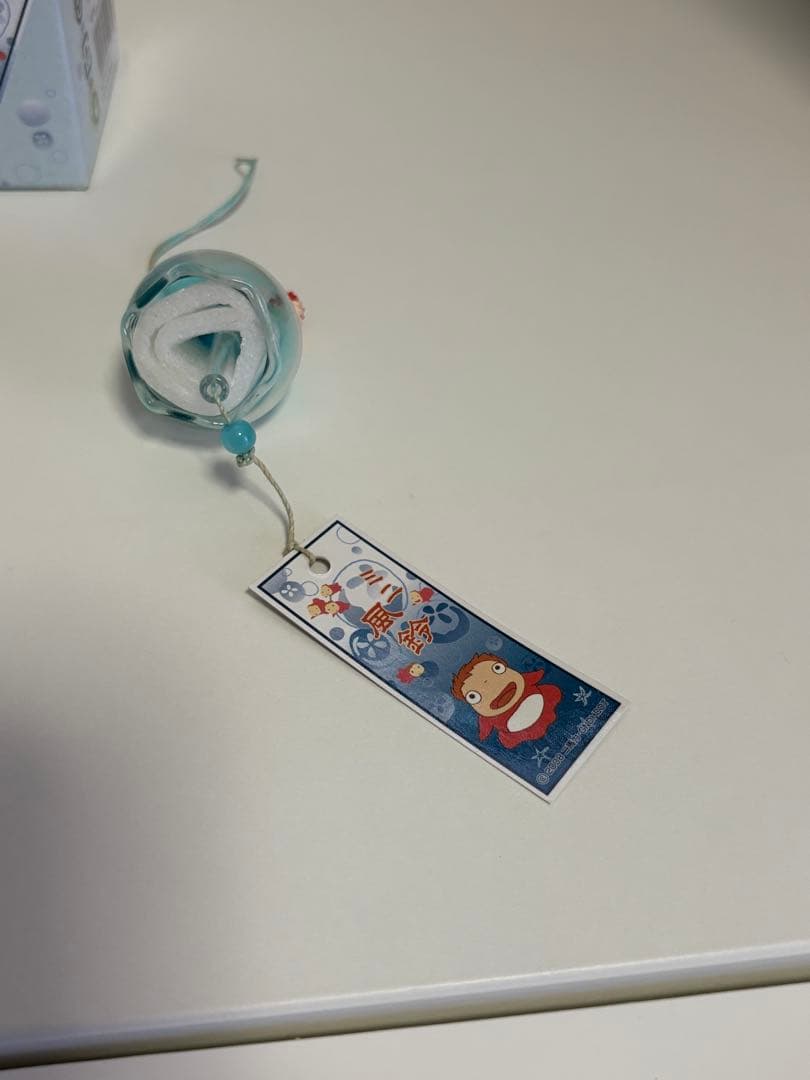 ポニョ　すいすい　ミニガラス風鈴　ジブリ　未使用 希少　レア　崖の上のポニョ