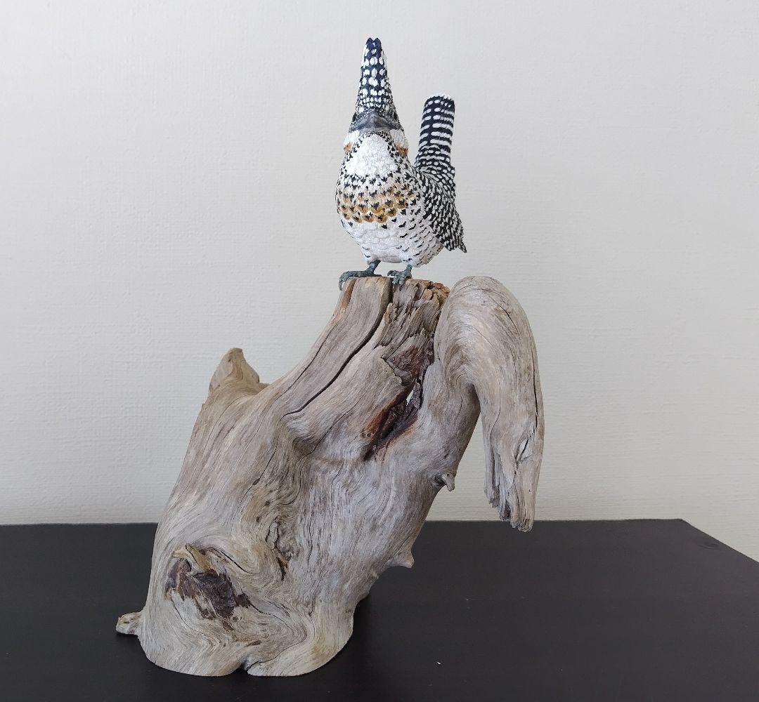 バードカービング”ヤマセミ”(山翡翠）40%スケール S.No.:B04711