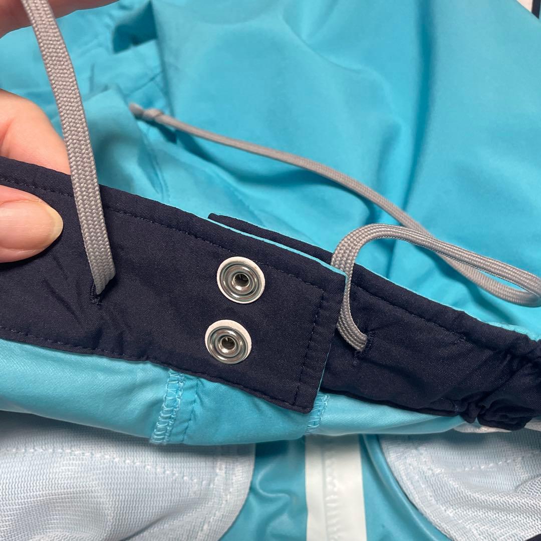 ルコック☆多機能レインウェア☆L☆ホワイト×ターコイズ