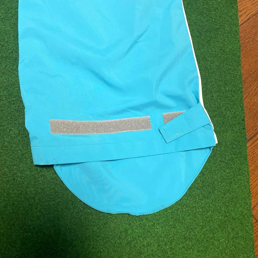 ルコック☆多機能レインウェア☆L☆ホワイト×ターコイズ