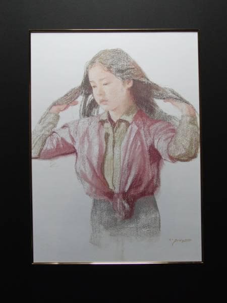 藤井 勉、坂道、大判・希少デッサン画集より、状態良好