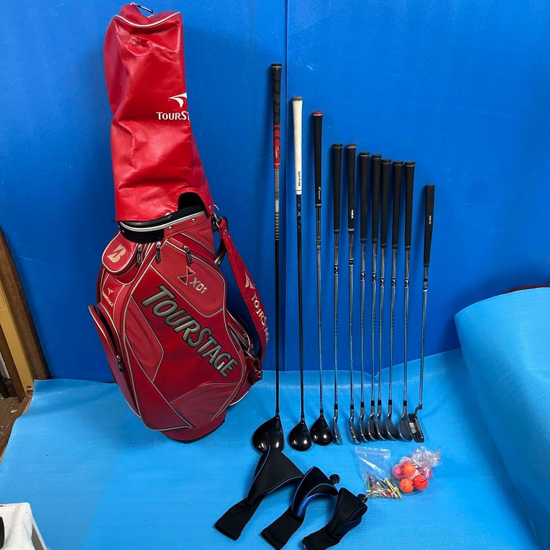 TOUR STAGE GOLFフルセットキャディーバッグ付き値下げ中！