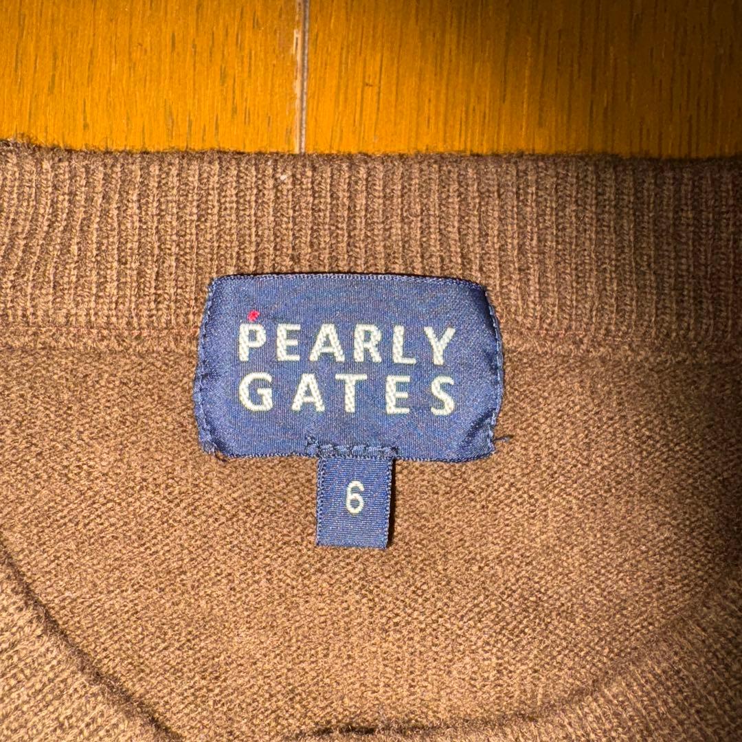 お洒落 大人気 パーリーゲイツ カシミヤ混 クールネックニット(日本製)