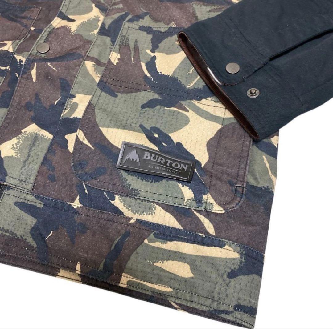 BURTON 迷彩柄 スノーボードウェア、ジャケット　Sサイズ