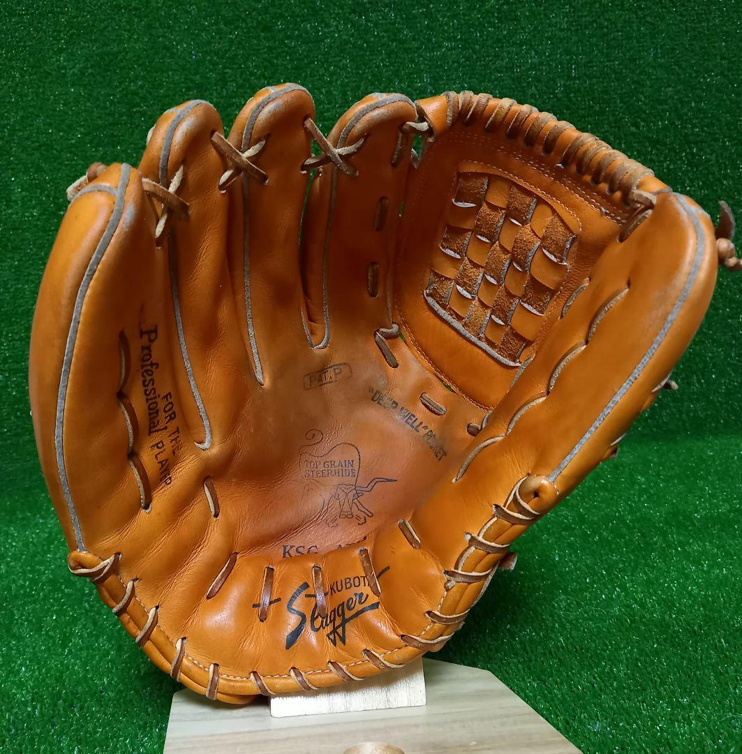 阪神タイガース益山性旭投手実使用グラブ 久保田スラッガー製 異ブランドラベル