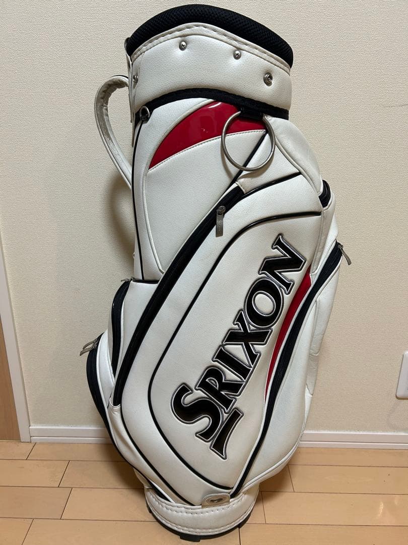 Srixon キャディバッグ ホワイト/レッド