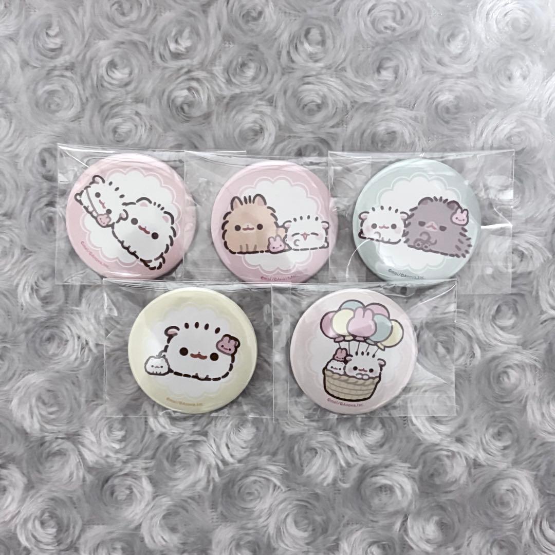 ポメラニアンもち 缶バッジ 5点セット