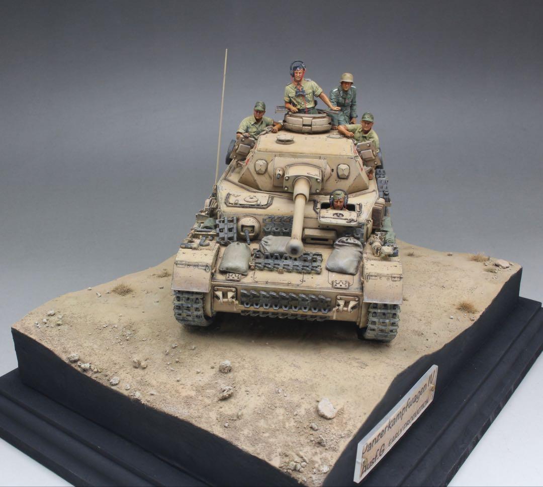 1/35 タミヤ　Ⅳ号戦車　G型　ジオラマ　完成品