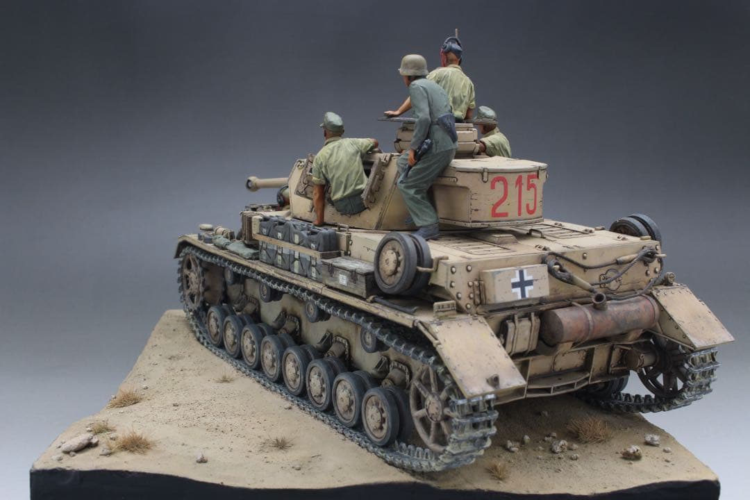 1/35 タミヤ　Ⅳ号戦車　G型　ジオラマ　完成品