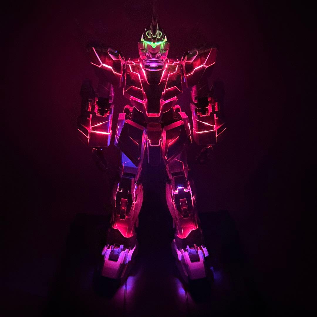 PG RX-0 ユニコーンガンダム 素組 LED付き