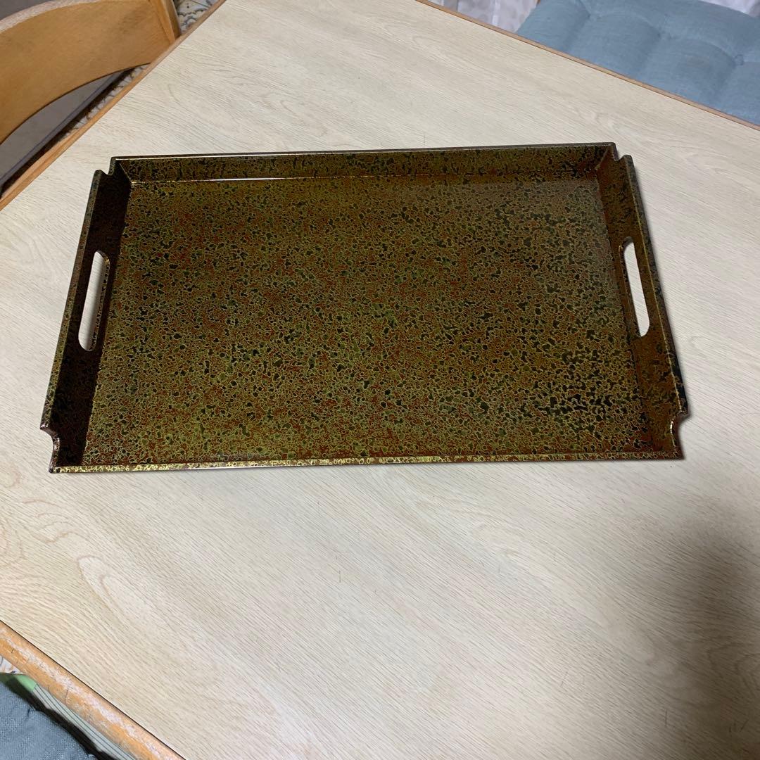 津軽塗り　お盆　トレー　昭和レトロ　工芸品