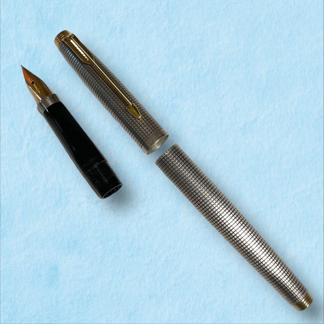 ★貴重！PARKER パーカー 万年筆　スターリング　キャップ&バーレル