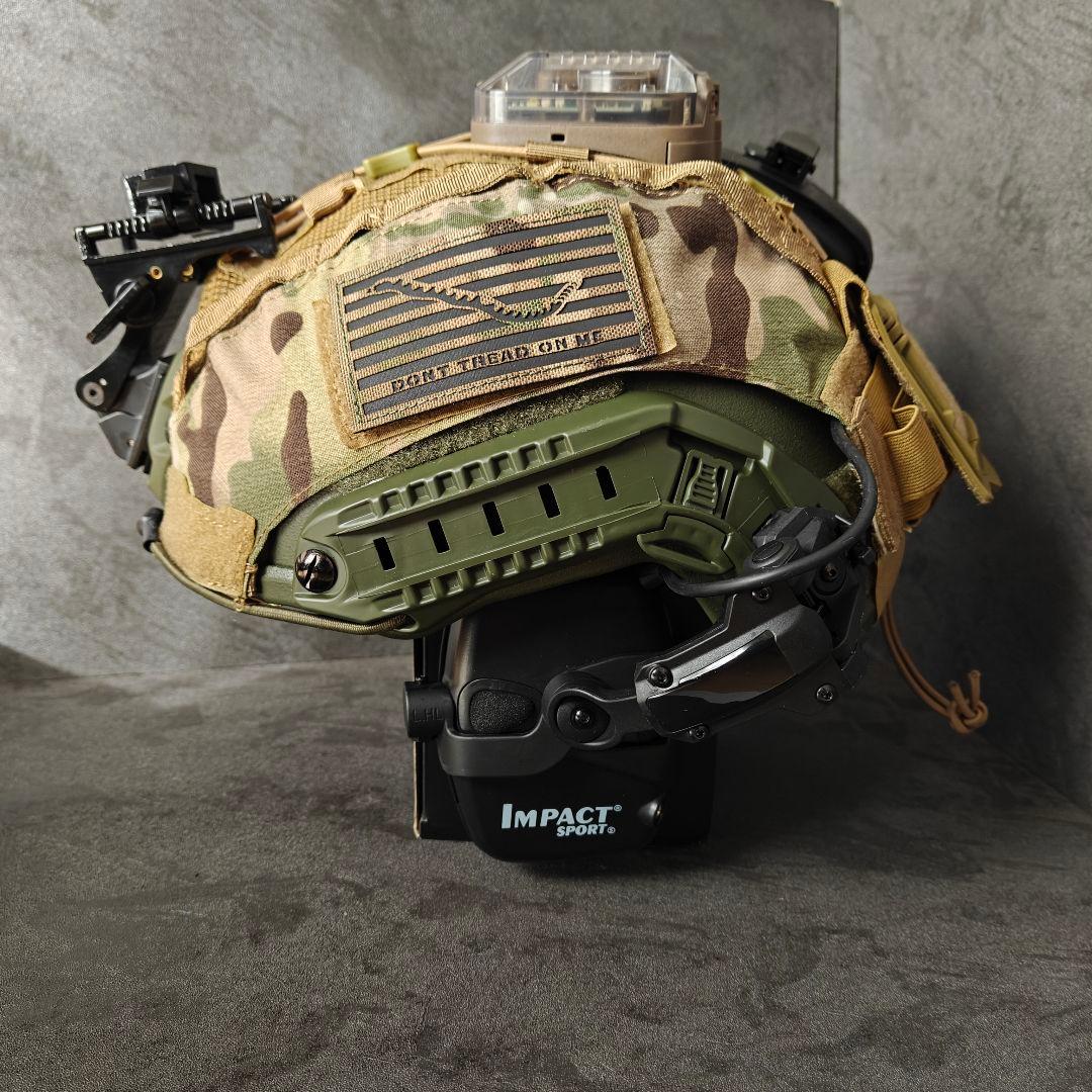 新品 実物NIJ IIIA防弾ヘルメット Fast SFタイプ MCフルセット