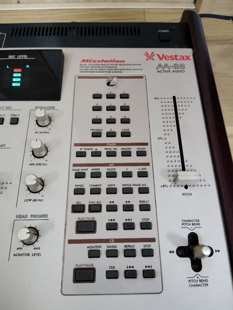 【希少・通電確認済】 Vestax AA-88 ACTIVE AUDIOミキサー
