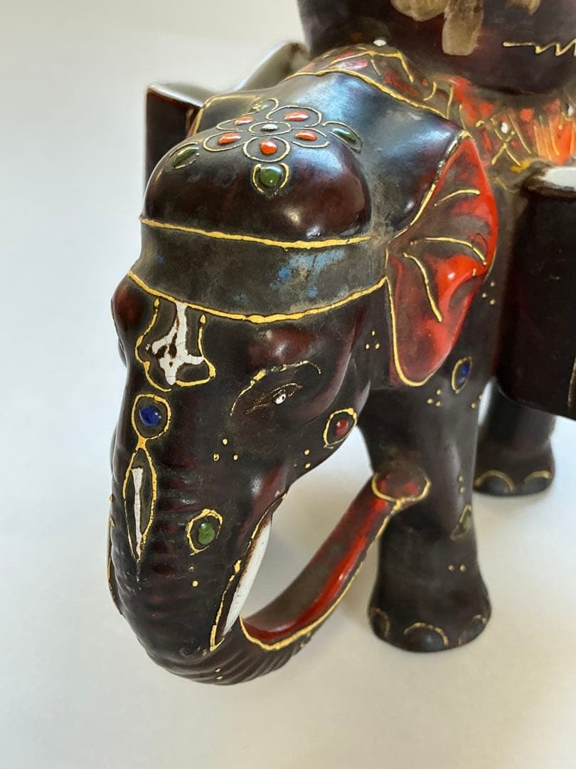 ゾウのマッチ立て 【薩摩 盛揚】 【1930年代？】