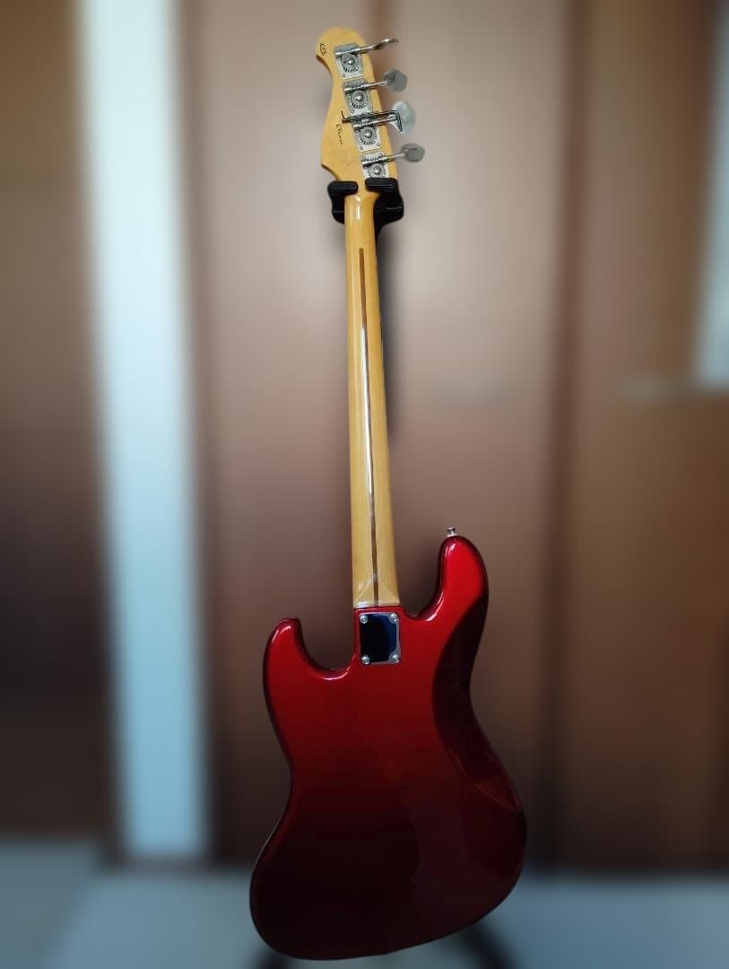 History CV-BJ4 赤　ジャズベース 純正セミハードケース付