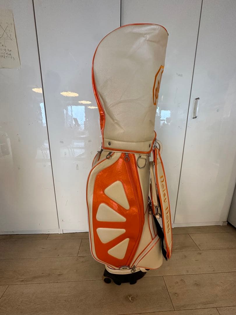 Noisy Noisy キャディバッグ オレンジ/グリーン