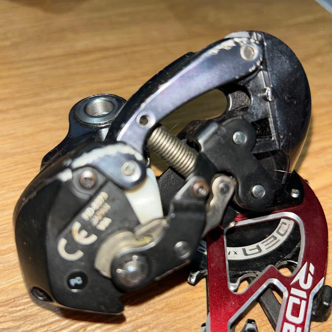 RIDEAビックプーリー、SHIMANOリアディレイラー等々。