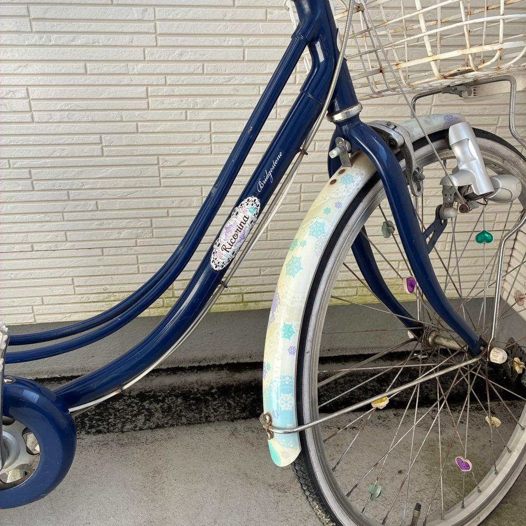 【山口県】ブリヂストン 女の子 自転車 リコリーナ24インチ ブルー