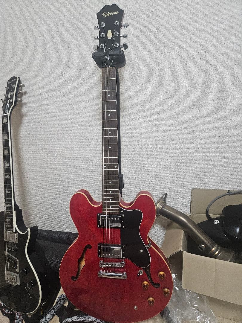 (最終値下げ) Epiphone DOT Cherry　純正ハードケース付