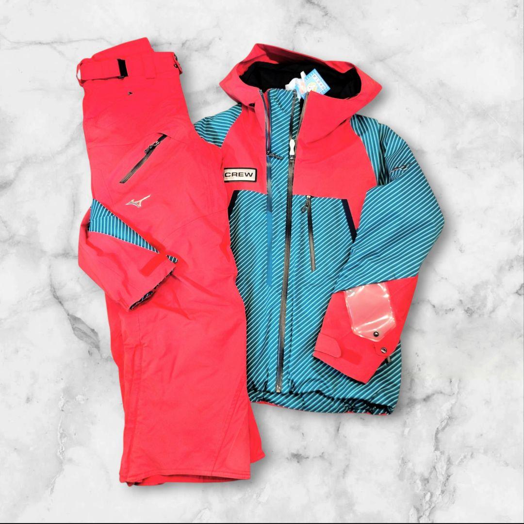 【極暖4点セット！クリーニング済】ミズノ スキーウェア上下・帽子・ゴーグル付