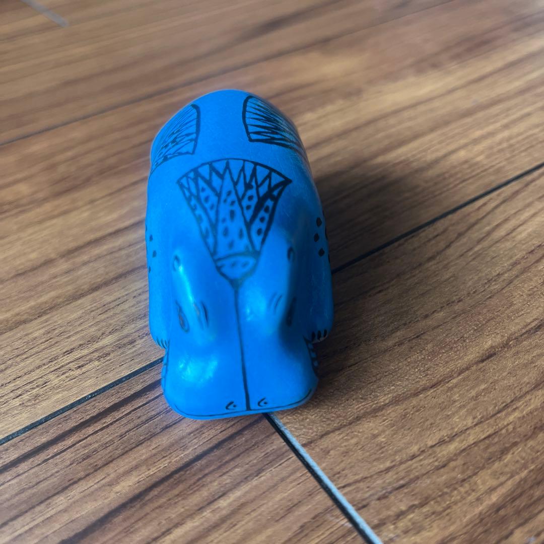 青いカバ　メトロポリタン美術館　エジプト埋蔵レプリカ