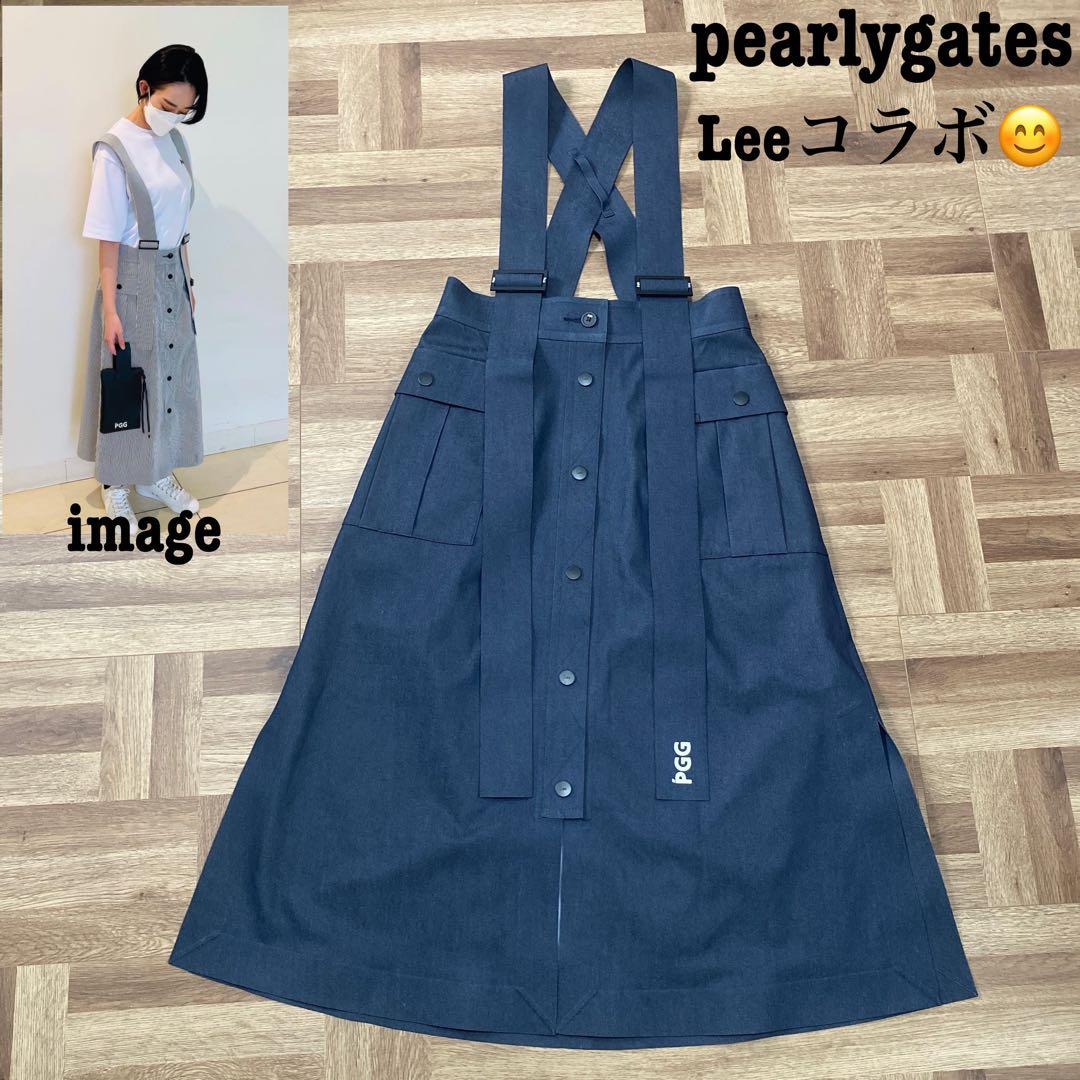 美品♡パーリーゲイツ♡Lee♡ジャンバースカート♡ブルー♡デニム♡リサイクル♡S