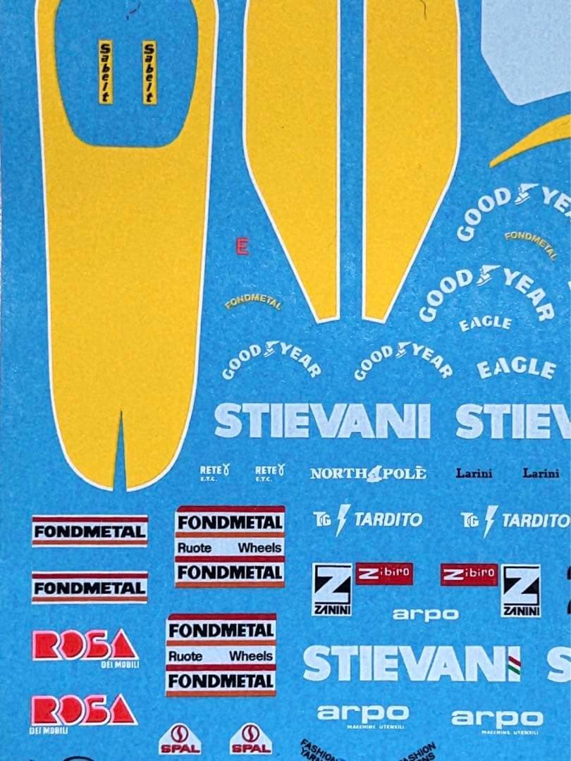 当時モノ タメオ 1/43 オゼッラFA1L 1988 モナコGP Tameo