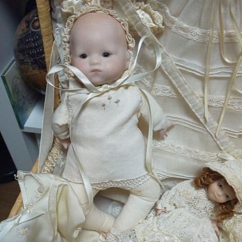 た*う様 【最終値下】アンティークバスケットドールセット