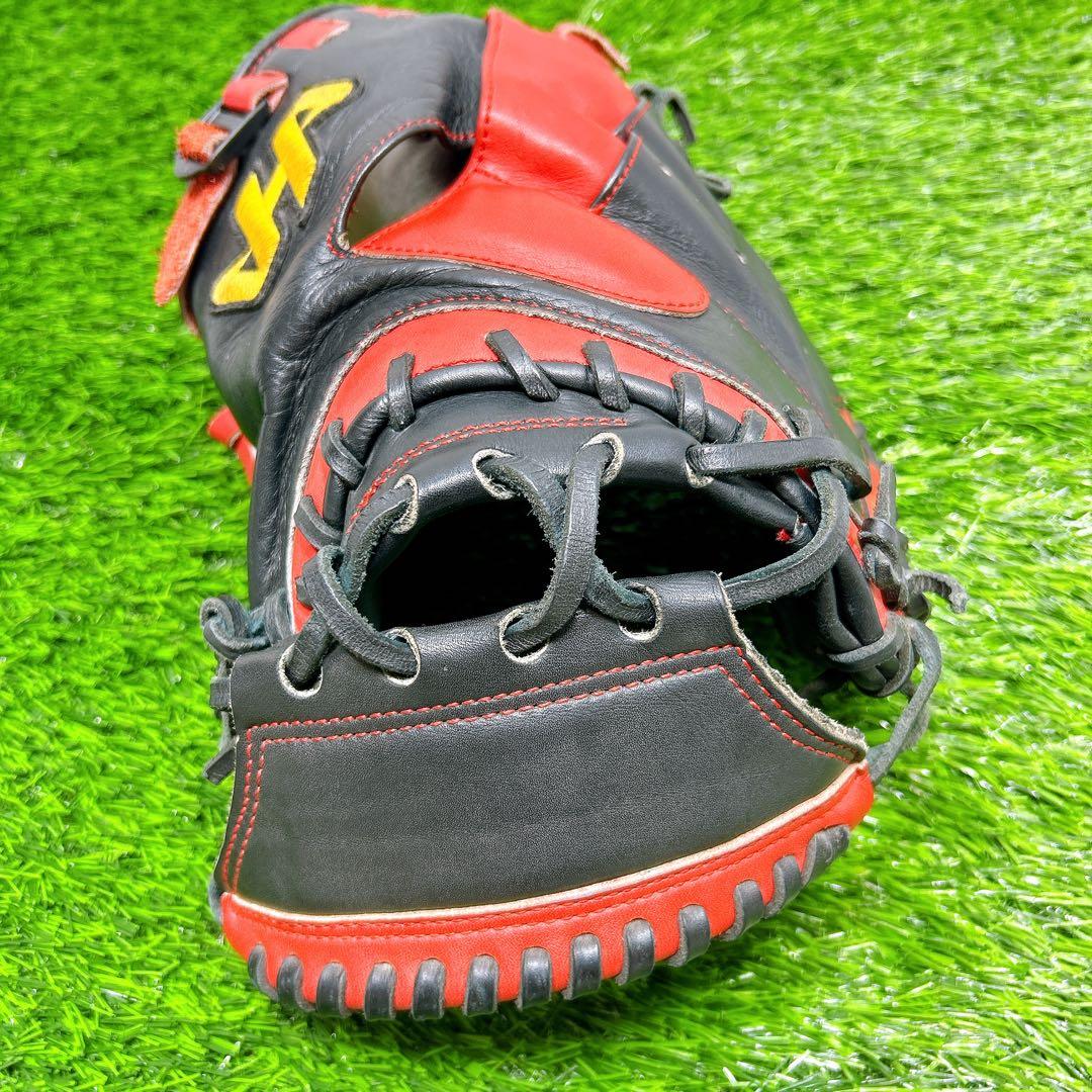 【美品】ハタケヤマ 軟式 キャッチャーミット 甲斐モデル 大人用
