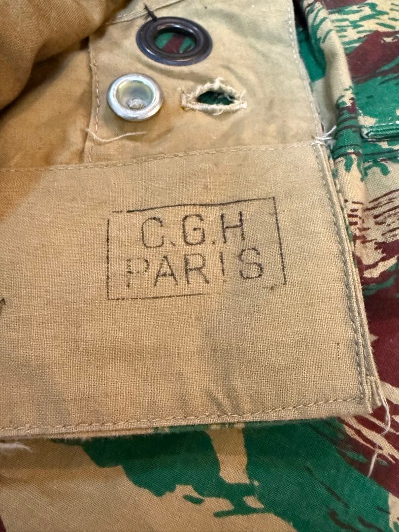 美品　フランス軍幕　リザードカモツェルトバーン　同色4枚セット