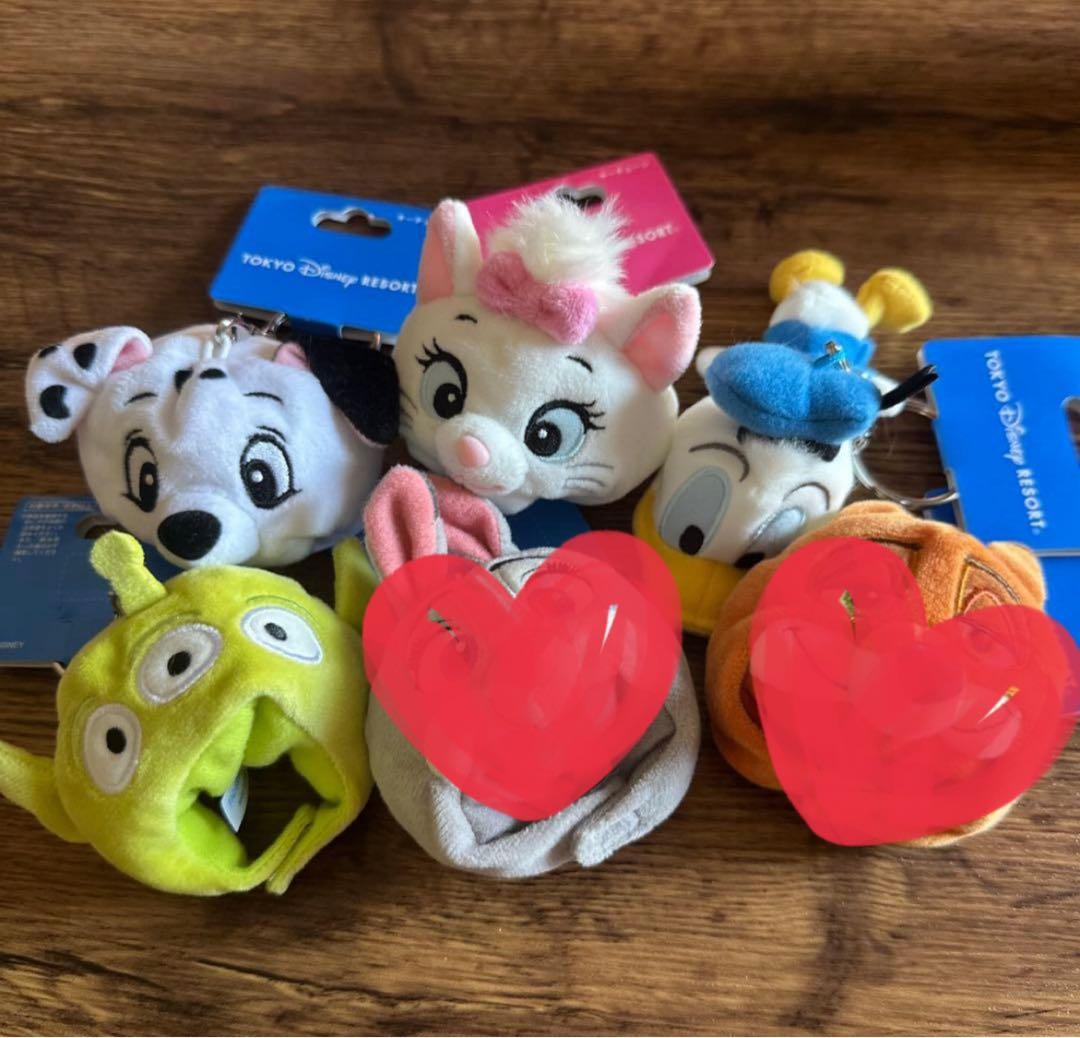新品ディズニーランド購入　ファンキャップキーホルダー4点セット　ズートピアマリー