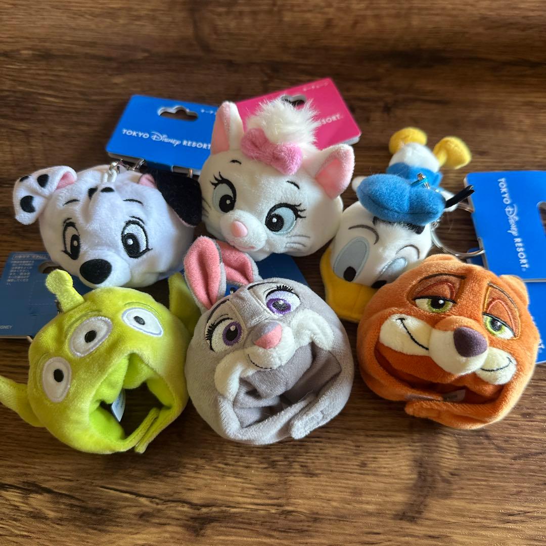 新品ディズニーランド購入　ファンキャップキーホルダー4点セット　ズートピアマリー