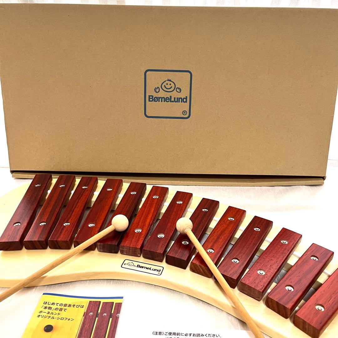 【超美品】 ボーネルンド 木琴 パレットシロフォン 木のおもちゃ 楽器 知育玩具