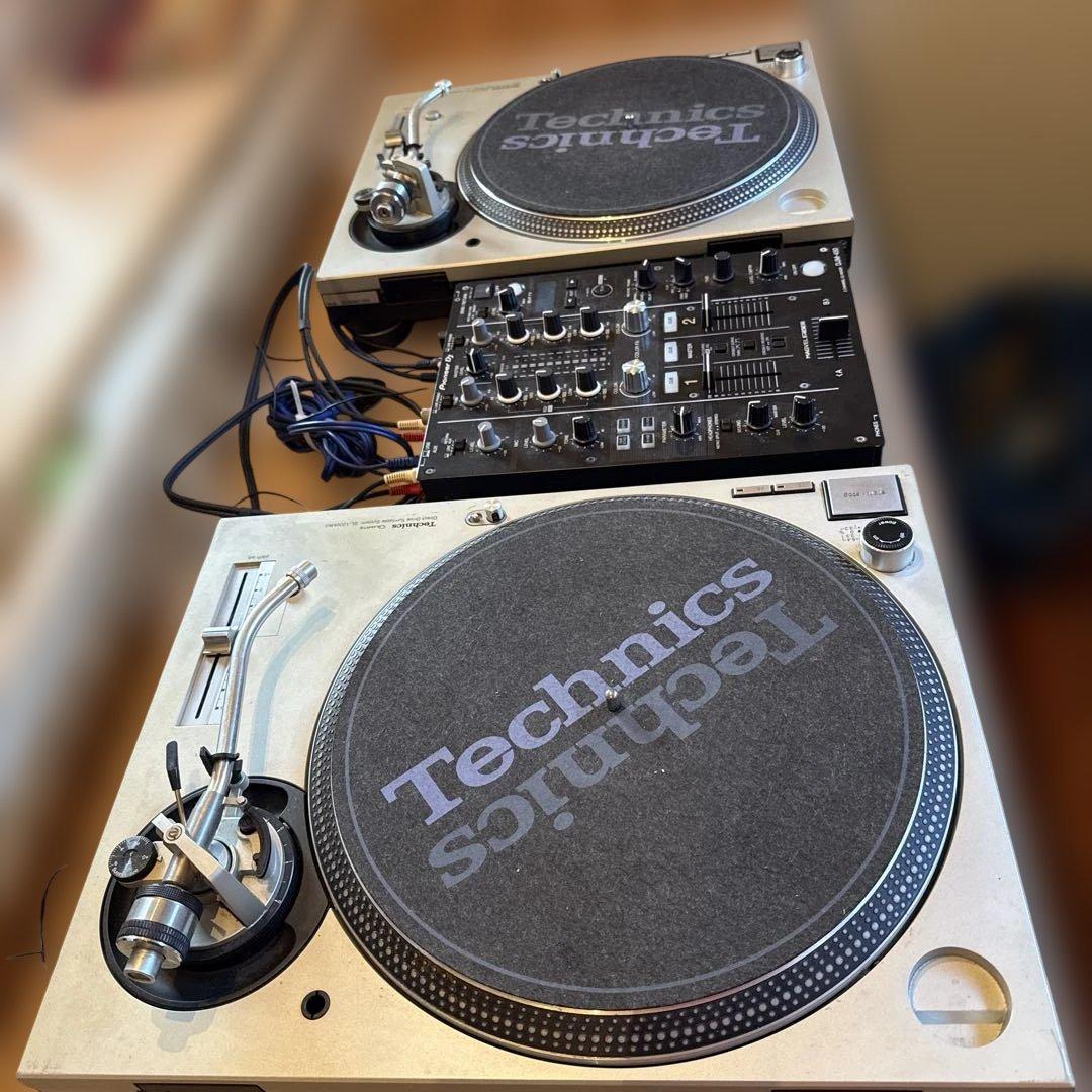 djセット テクニクスSL1200MK5 パイオニアDJM450