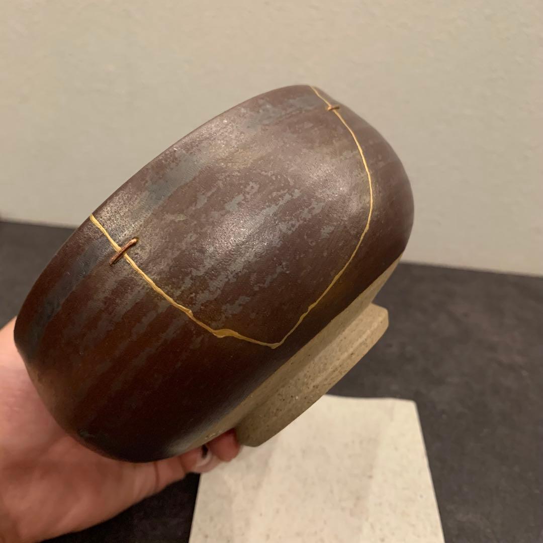 金継ぎ済み　抹茶茶碗-10