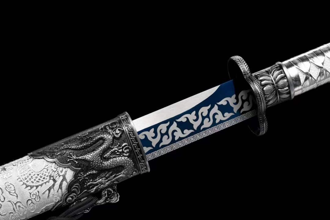 【黒金古刀―柳葉刀】 古兵器 武具　刀装具　日本刀　模造刀 居合刀 長尺